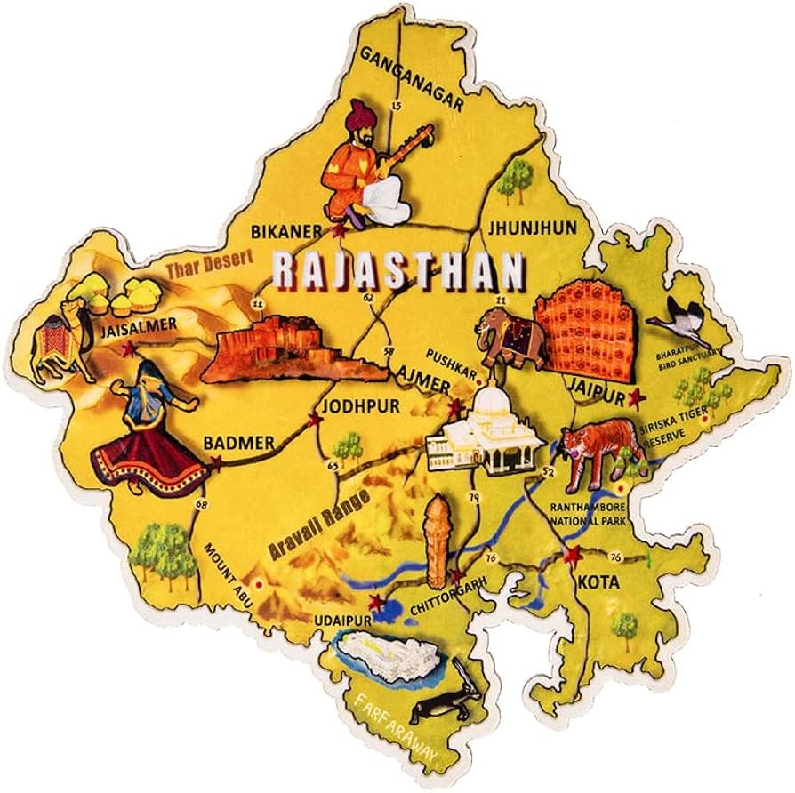 rajasthan map